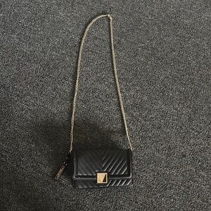 Victoria's Secret Black Quilted Crossbody Bag